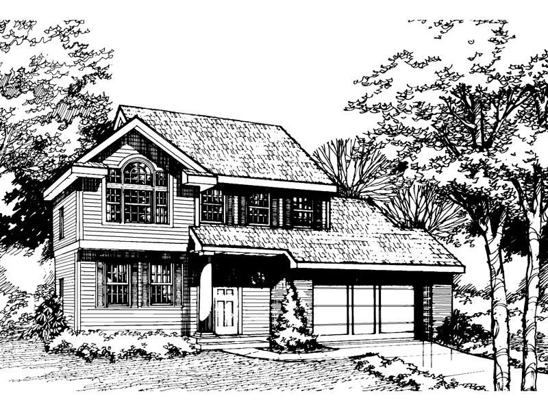 Southern House Plan Front of Home - Eldredge Mill Traditional Home 072D-0464 - Search House Plans and More