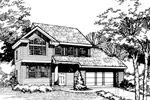 Southern House Plan Front of Home - Eldredge Mill Traditional Home 072D-0464 - Search House Plans and More