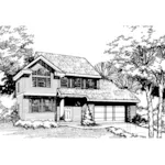 Traditional House Plan Front of Home - Eldredge Mill Traditional Home 072D-0464 - Search House Plans and More