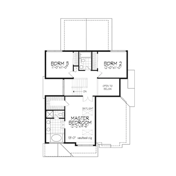 Traditional House Plan Second Floor - Purcell Manor Neoclassical Home 072D-0465 - Shop House Plans and More