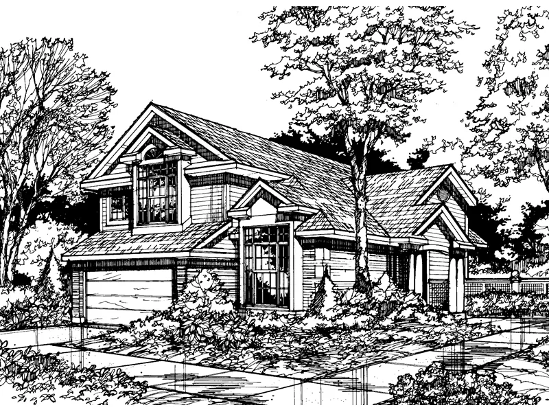 Southern House Plan Front of Home - Blairbeth Smaller Lot Home 072D-0466 - Search House Plans and More