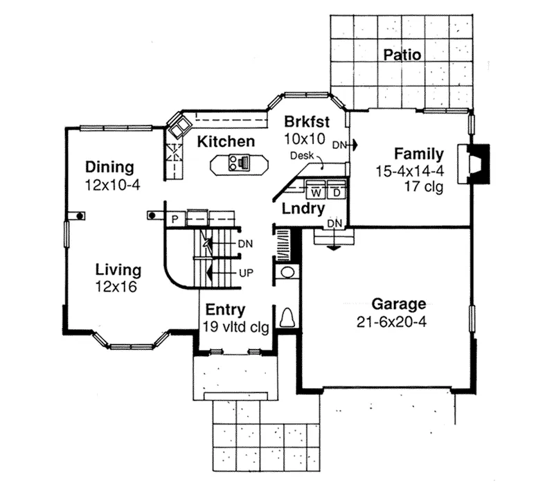 Country House Plan First Floor - Millstone Mill Traditional Home 072D-0469 - Shop House Plans and More
