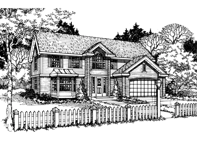 Country House Plan Front of Home - Millstone Mill Traditional Home 072D-0469 - Shop House Plans and More