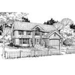 Southern House Plan Front of Home - Millstone Mill Traditional Home 072D-0469 - Shop House Plans and More