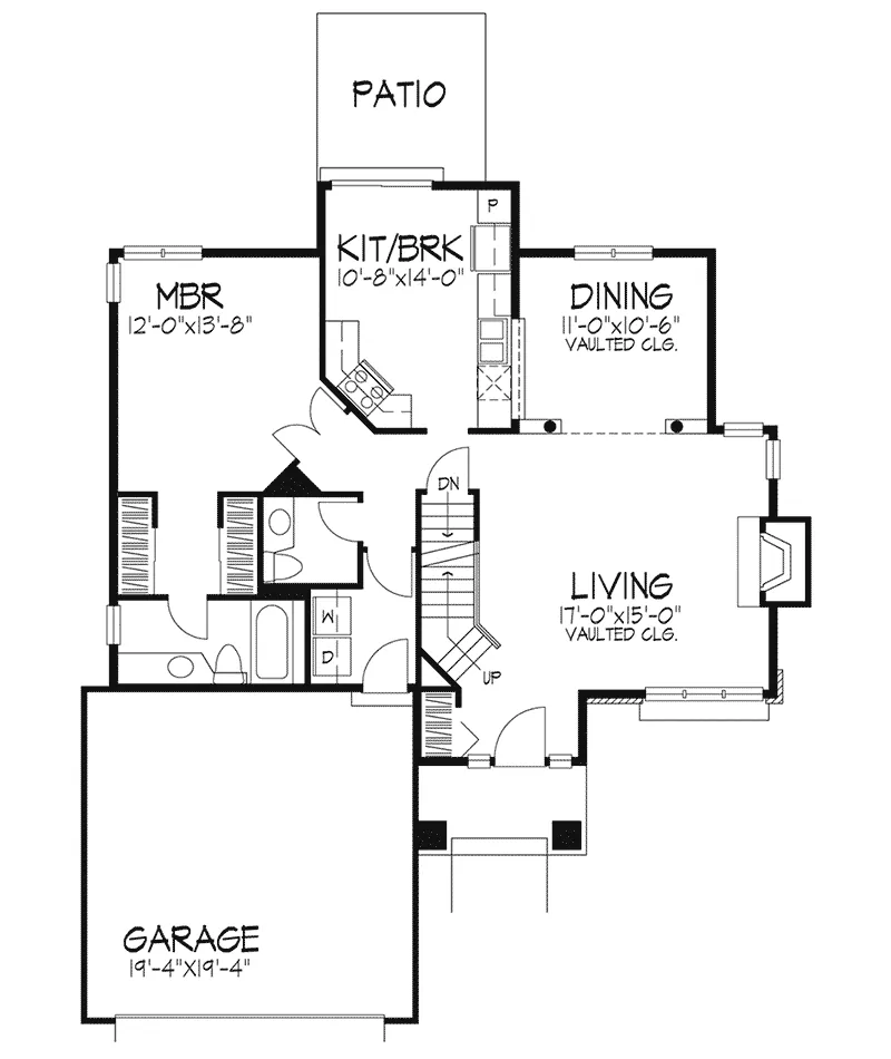 Traditional House Plan First Floor - Avondale Mill Country Home 072D-0471 - Search House Plans and More