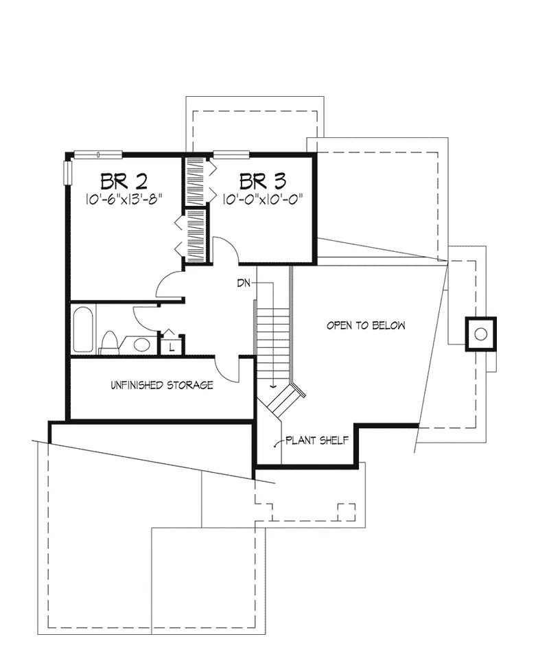 Modern House Plan Second Floor - Avondale Mill Country Home 072D-0471 - Search House Plans and More