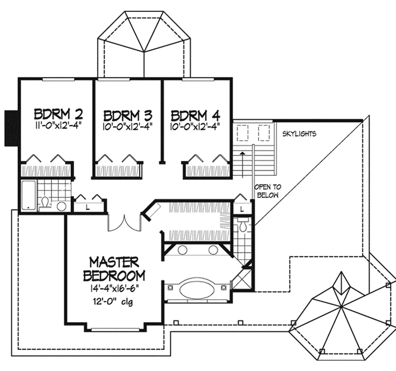 Victorian House Plan Second Floor - Queen Anne Place Victorian Home 072D-0474 - Shop House Plans and More