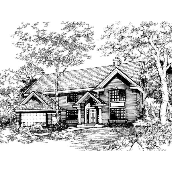 Southern House Plan Front of Home - Sycamore Hill Colonial Home 072D-0476 - Shop House Plans and More