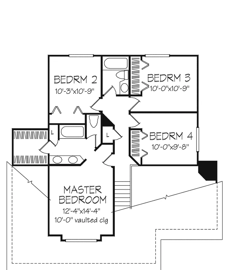 Southern House Plan Second Floor - Kelsey Anne Small Lot Home 072D-0478 - Search House Plans and More