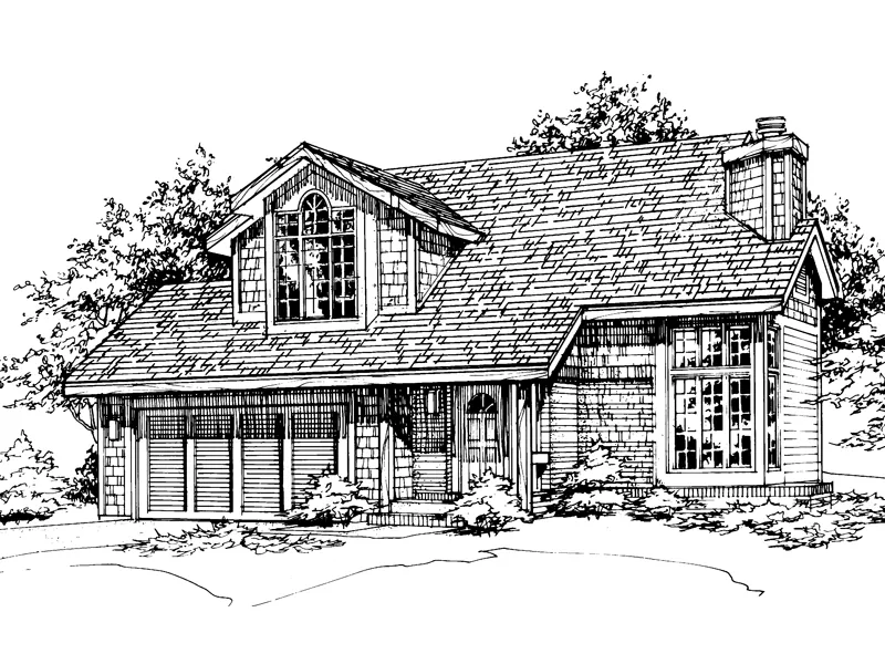 Shingle House Plan Front of Home - Kelsey Anne Small Lot Home 072D-0478 - Search House Plans and More