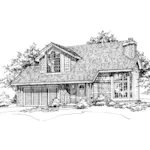 Bungalow House Plan Front of Home - Kelsey Anne Small Lot Home 072D-0478 - Search House Plans and More