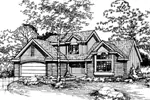 Contemporary House Plan Front of Home - Burtonville Country Home 072D-0479 - Search House Plans and More