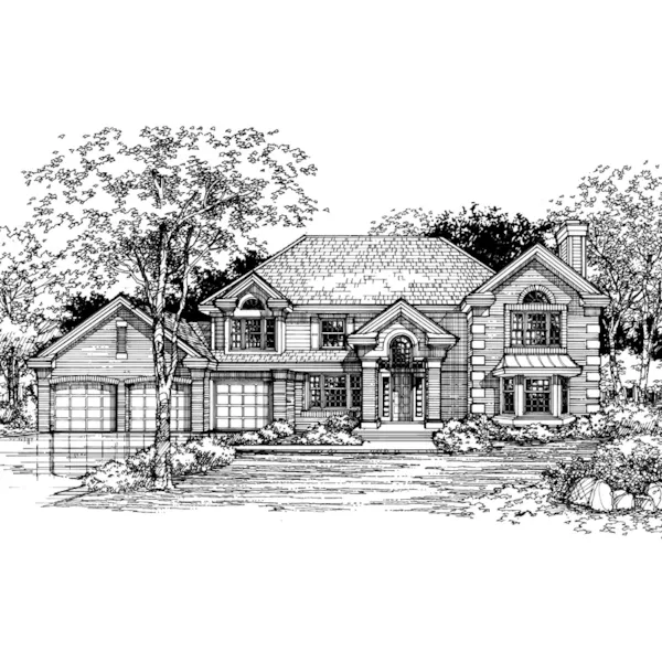 Southern House Plan Front of Home - Ardell Traditional Home 072D-0480 - Search House Plans and More