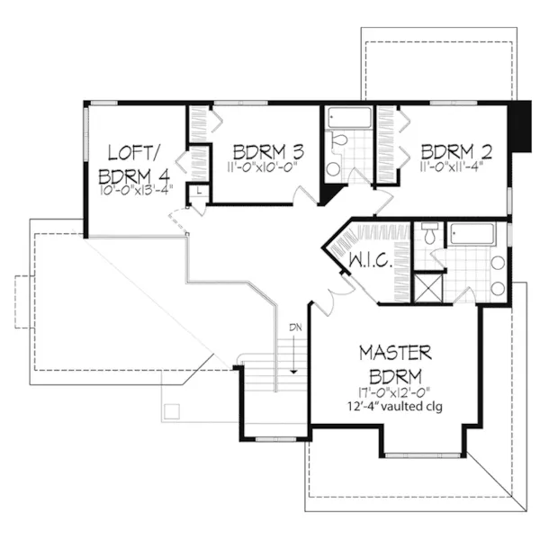 Southern House Plan Second Floor - Fielding Neoclassical Home 072D-0485 - Search House Plans and More