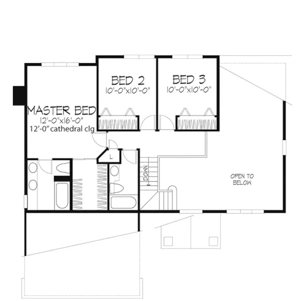 Southern House Plan Second Floor - Ebersberg Traditional Home 072D-0489 - Search House Plans and More