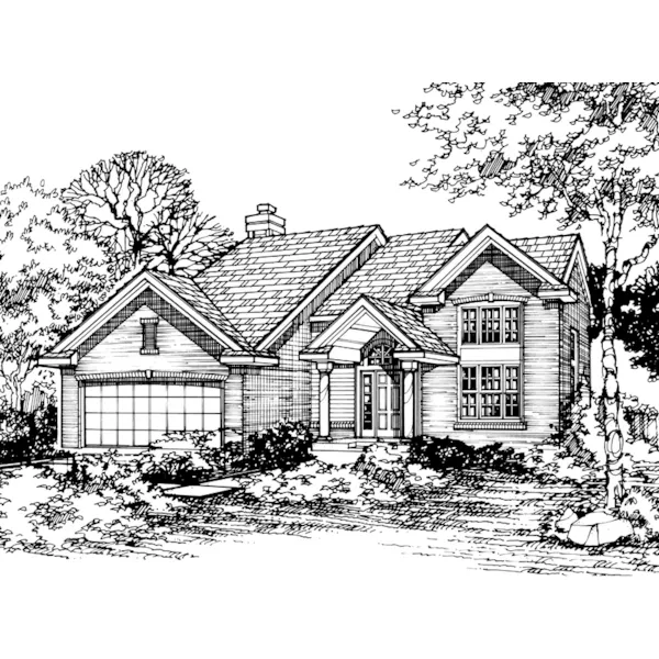 Southern House Plan Front of Home - Ebersberg Traditional Home 072D-0489 - Search House Plans and More