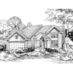 Southern House Plan Front of Home - Ebersberg Traditional Home 072D-0489 - Search House Plans and More