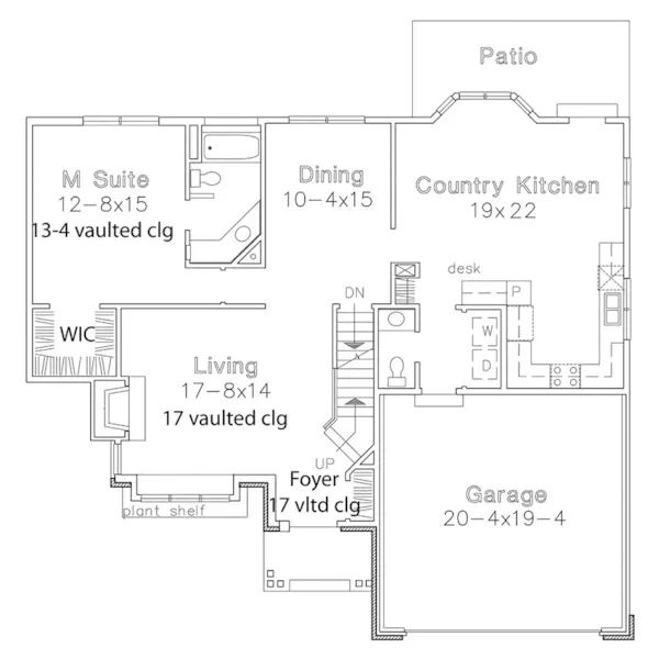 Modern House Plan First Floor - Flintlock Path Craftsman Home 072D-0490 - Search House Plans and More