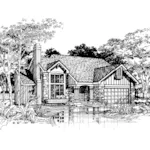 Modern House Plan Front of Home - Flintlock Path Craftsman Home 072D-0490 - Search House Plans and More