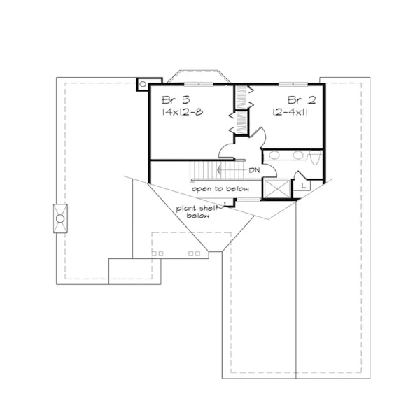 Cabin & Cottage House Plan Second Floor - Sunnycrest Traditional Home 072D-0493 - Shop House Plans and More