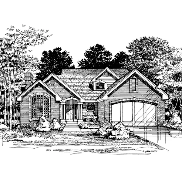 Cabin & Cottage House Plan Front of Home - Sunnycrest Traditional Home 072D-0493 - Shop House Plans and More