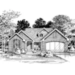 Cabin & Cottage House Plan Front of Home - Sunnycrest Traditional Home 072D-0493 - Shop House Plans and More