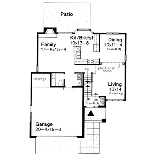 Traditional House Plan First Floor - Valdez Craftsman Home 072D-0494 - Shop House Plans and More