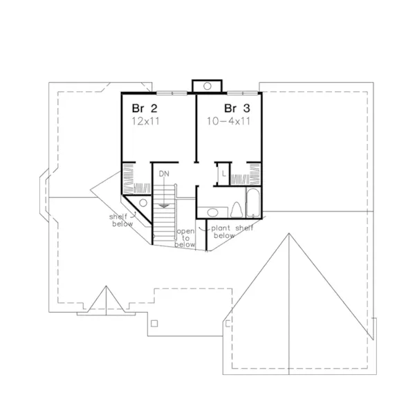 Country House Plan Second Floor - Beeston Craftsman Home 072D-0495 - Search House Plans and More