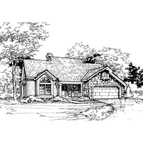 Country House Plan Front of Home - Beeston Craftsman Home 072D-0495 - Search House Plans and More