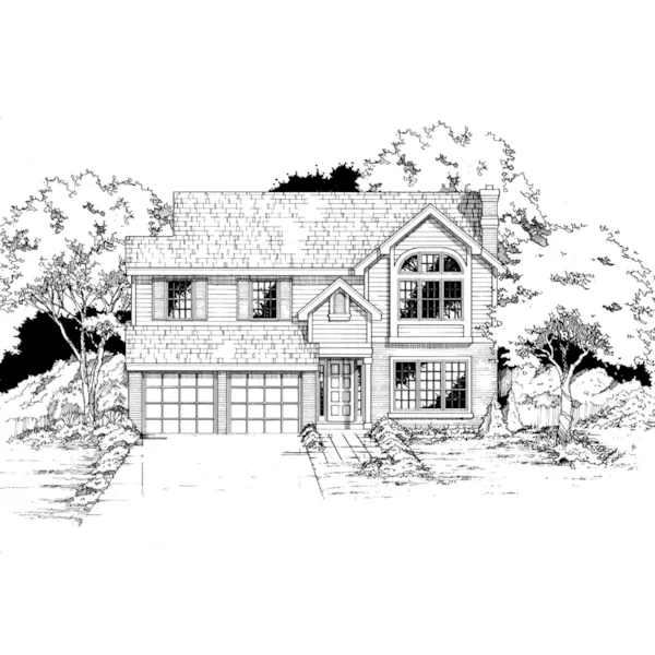 Country House Plan Front of Home - 072D-0500 - Shop House Plans and More