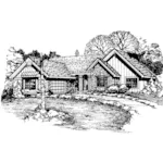 House Plan Front of Home 072D-0514