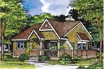 Cabin & Cottage House Plan Front of Home - Adriel Vacation Home 072D-0516 - Search House Plans and More