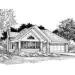 House Plan Front of Home 072D-0519