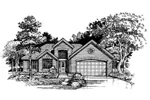 House Plan Front of Home 072D-0520