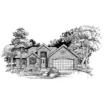 House Plan Front of Home 072D-0520