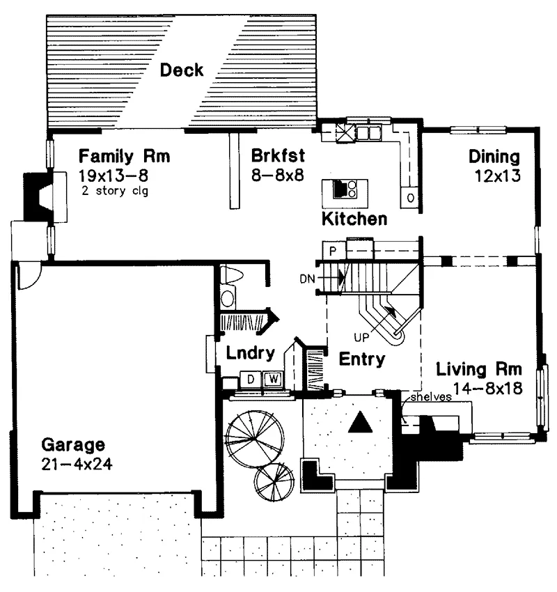 Southern House Plan First Floor - Tatianna Traditional Home 072D-0532 - Shop House Plans and More