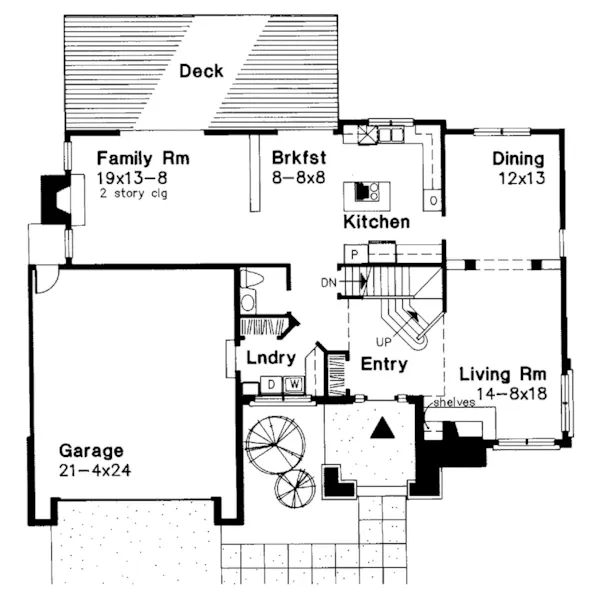 Traditional House Plan First Floor - Tatianna Traditional Home 072D-0532 - Shop House Plans and More