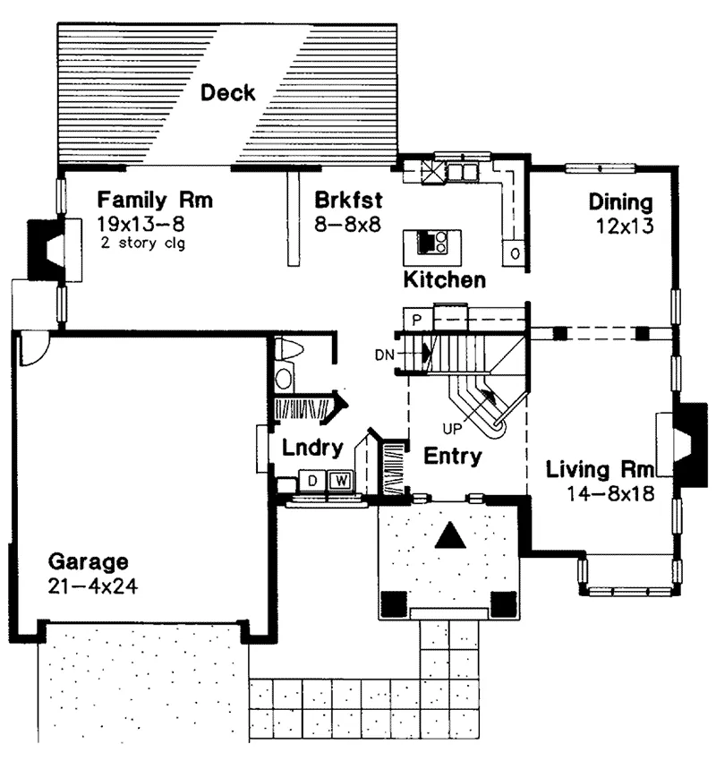 Traditional House Plan First Floor - Belzoni Country Home 072D-0533 - Search House Plans and More