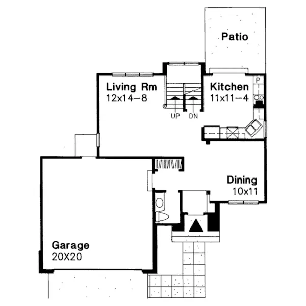 Modern House Plan First Floor - Tiffany Traditional Home 072D-0535 - Shop House Plans and More