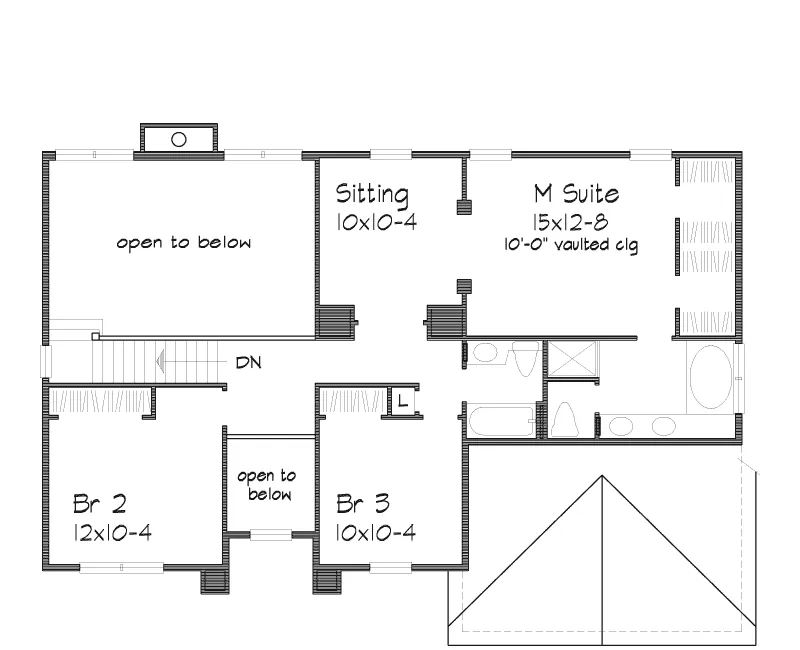 Southern House Plan Second Floor - Suson Hill Colonial Home 072D-0537 - Shop House Plans and More