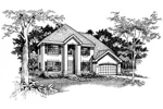 House Plan Front of Home 072D-0537