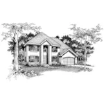 House Plan Front of Home 072D-0537