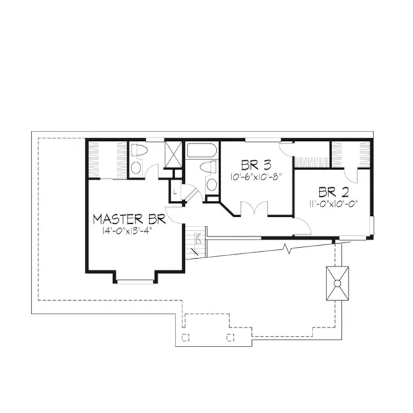 Contemporary House Plan Second Floor - Boneta Farm Country Home 072D-0542 - Search House Plans and More