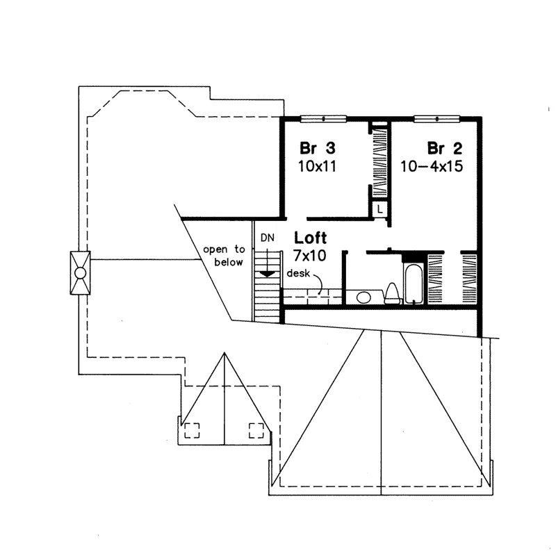 Traditional House Plan Second Floor - Westby Country Home 072D-0543 - Shop House Plans and More
