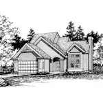 House Plan Front of Home 072D-0545