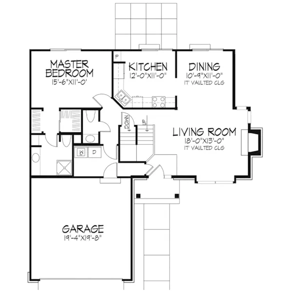 Neoclassical House Plan First Floor - Danielle Traditional Home 072D-0546 - Search House Plans and More