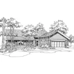 House Plan Front of Home 072D-0551