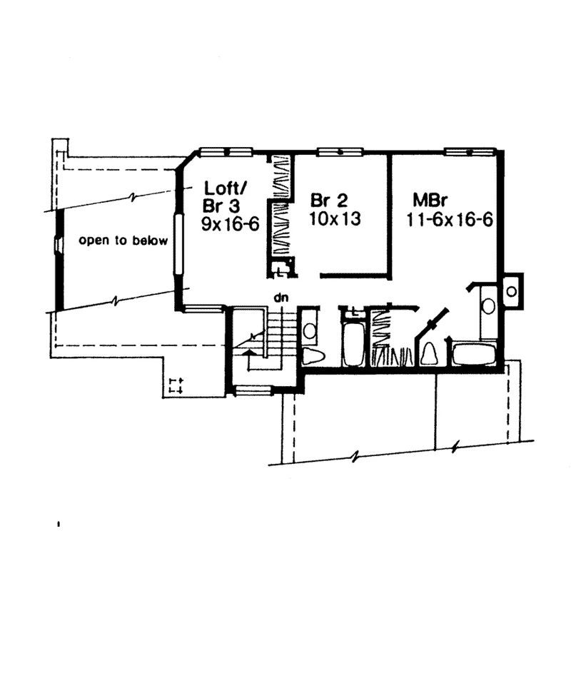 Shingle House Plan Second Floor - Colvin Place Traditional Home 072D-0552 - Search House Plans and More
