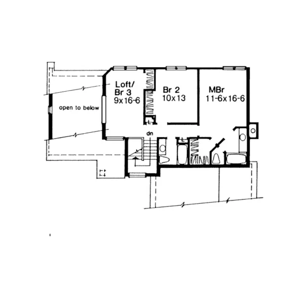 Shingle House Plan Second Floor - Colvin Place Traditional Home 072D-0552 - Search House Plans and More