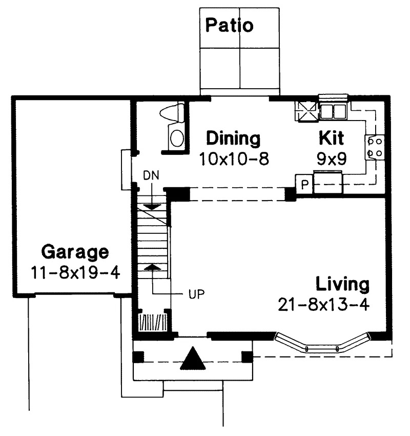 Traditional House Plan First Floor - Michelle Traditional Home 072D-0559 - Shop House Plans and More